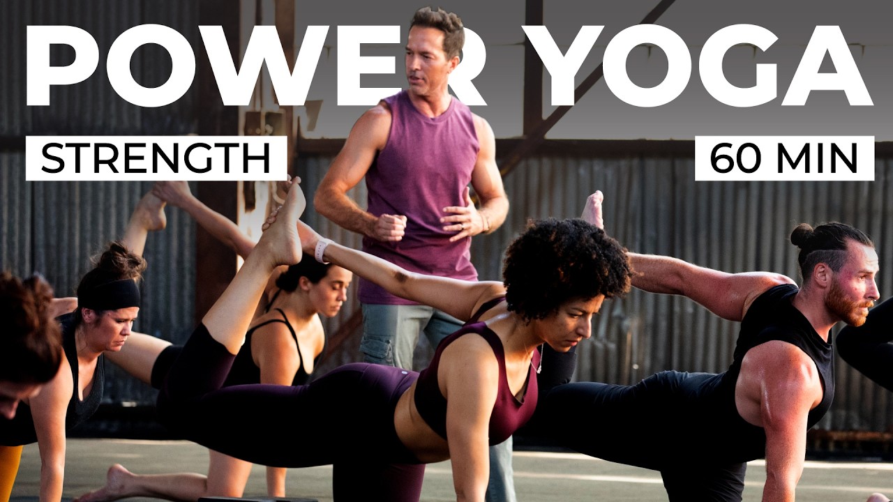 60 Min Power Yoga STRENGTH l A Total Body Workout