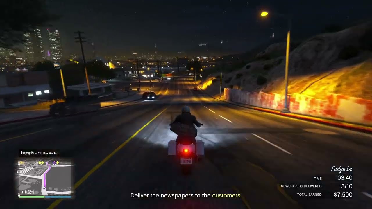 GTA 5 ONLINE WORKING AS A NEWSPAPER DELIVERY DRIVE