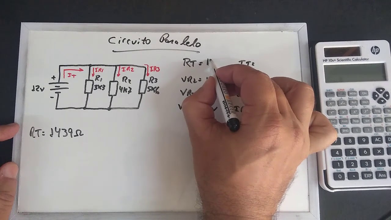 Cálculos tensões e correntes Resistores paralelo - parte 2