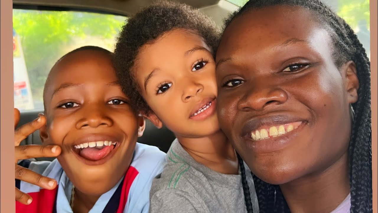 Going to our Nigerian Grandma’s house to unbox the gift we bought for them from Dubai.