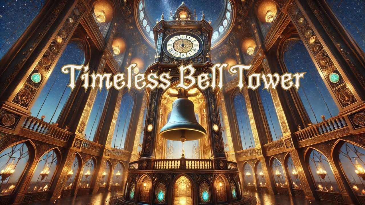 💫Timeless Bell Tower at Night | Calm Ambient Background for Focus, Study, Relaxation, Stillness