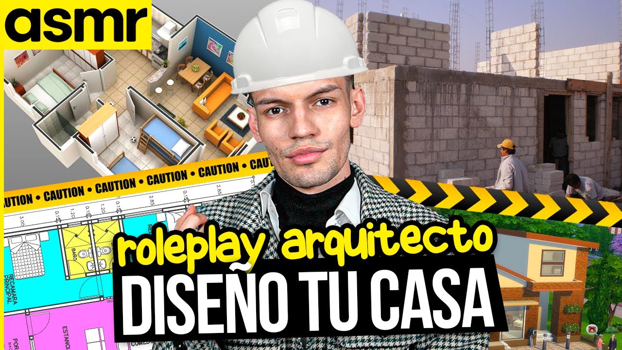 ASMR roleplay en español ARQUITECTO diseña tu casa para DORMIR