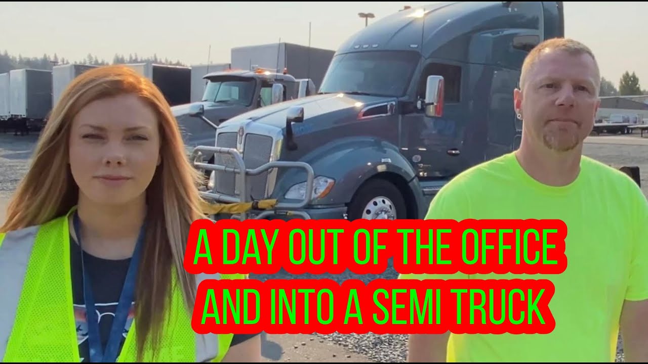 SPD Office Staff Spends The Day In A semi Truck!