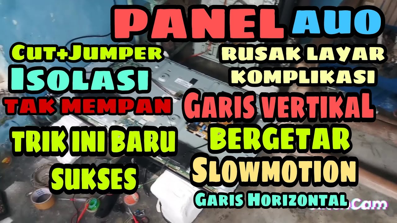 Tv Led Samsung Gambar Dobel-Bergaris-Bergetar-Slowmotion-Lambat || Led Samsung Ua43J5100 Rusak Layar