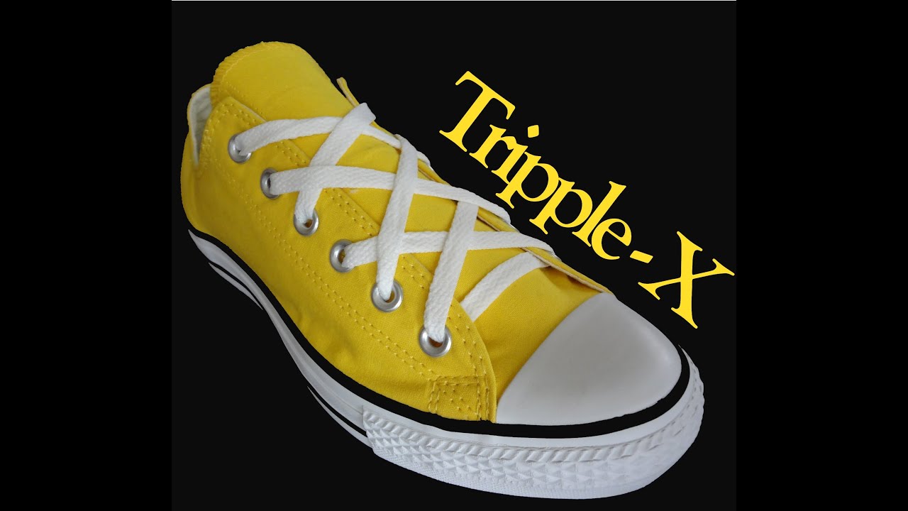 **How to Triple X Lace shoes with Lace Anchors**