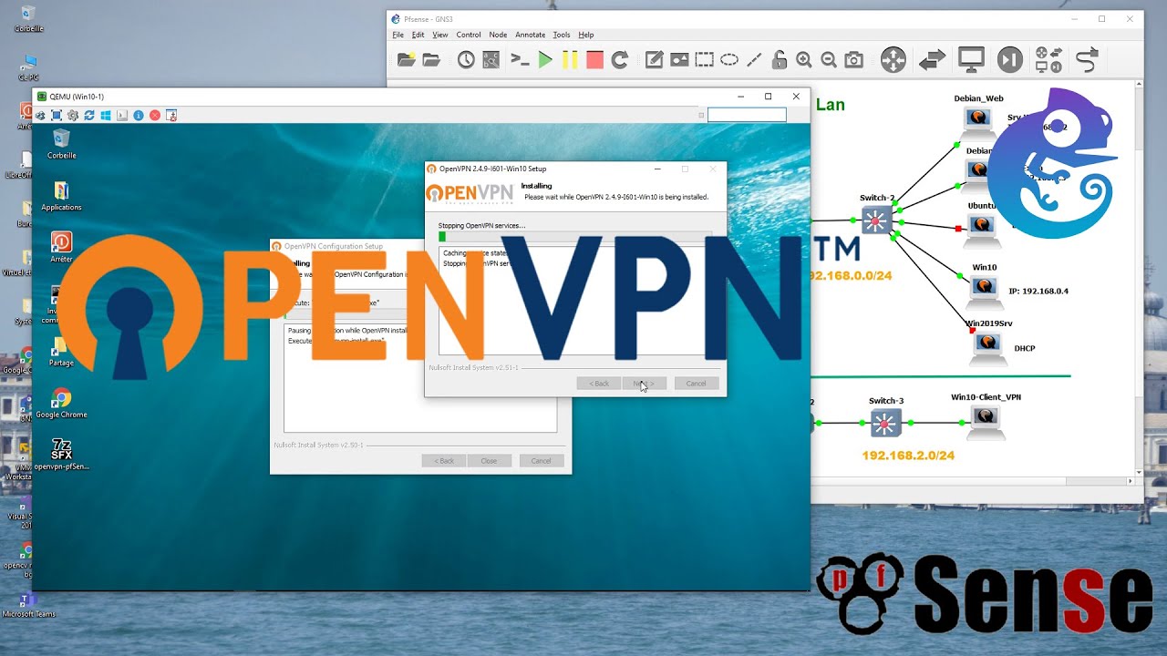 Créer un VPN - OpenVpn avec Pfsense