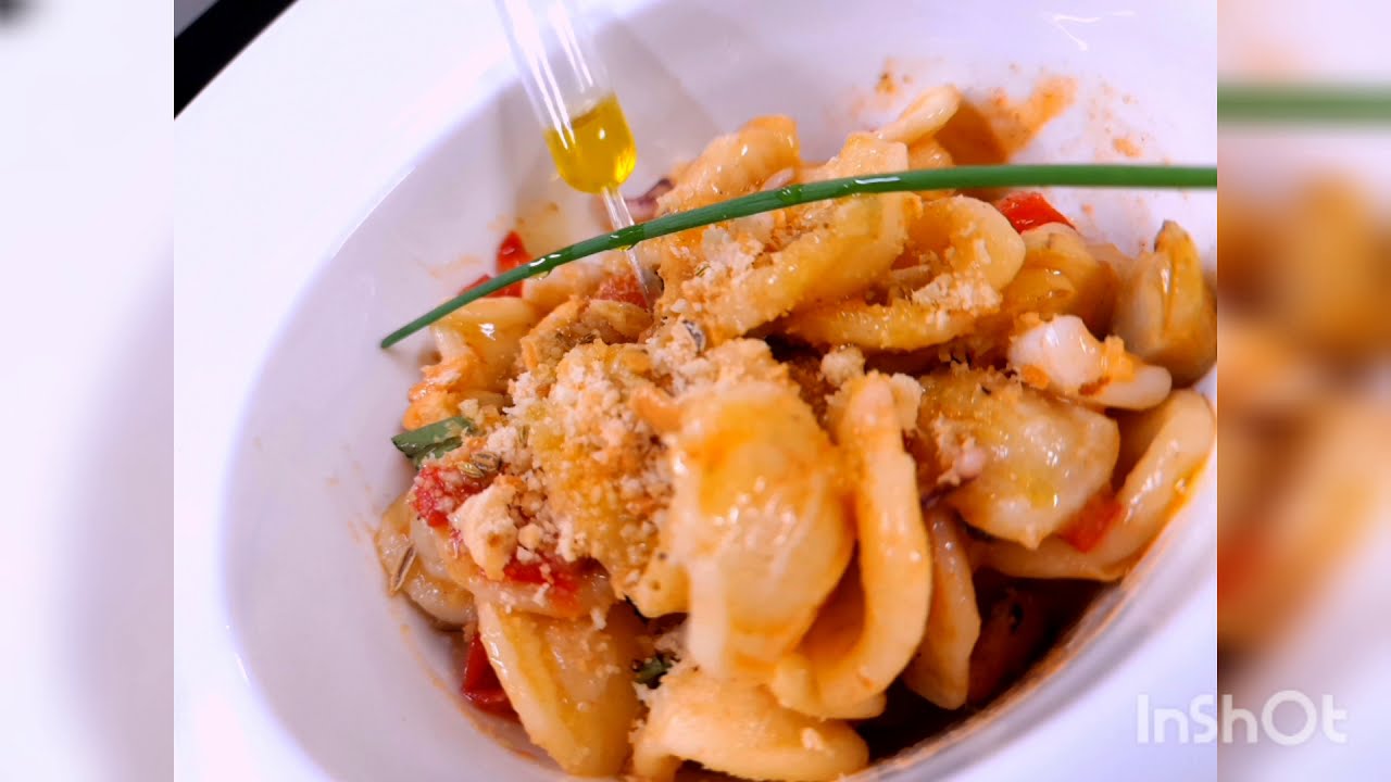Orecchiette* cuore di carciofi , calamari e pomodorini Chef Massimo Scirocco