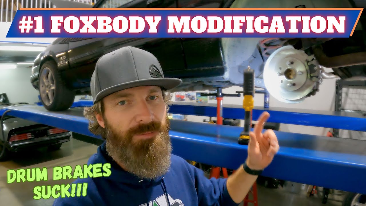 This Should Be Your FIRST Mod! - Foxbody Mustang Rear Disc Brake Conversion // DIY - How To