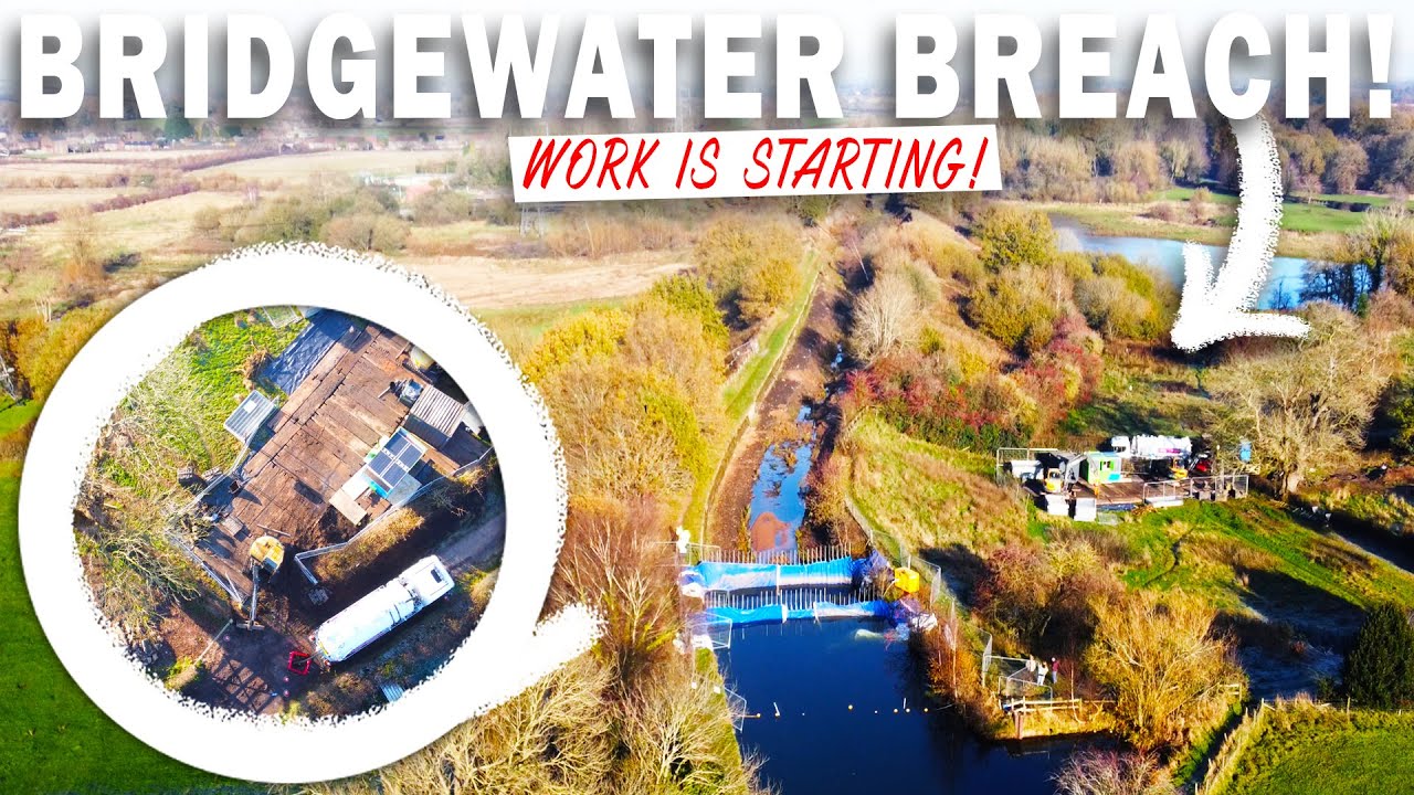 ПРОРЫВ КАНАЛА БРИДЖУОТЕР! РАБОТЫ НАКОНЕЦ-ТО НАЧАЛИСЬ! Перемычки уже на последнем издыхании!