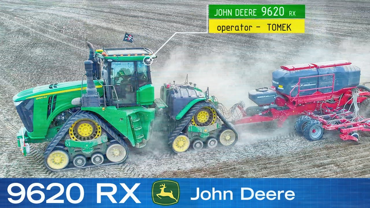 John Deere 9620 RX siew jęczmienia