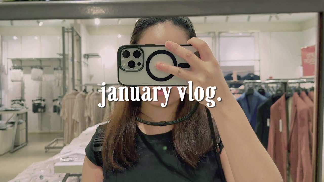 january vlog | enjoying a simple life, eating good food, doing some shopping 🍕☀️🛍️