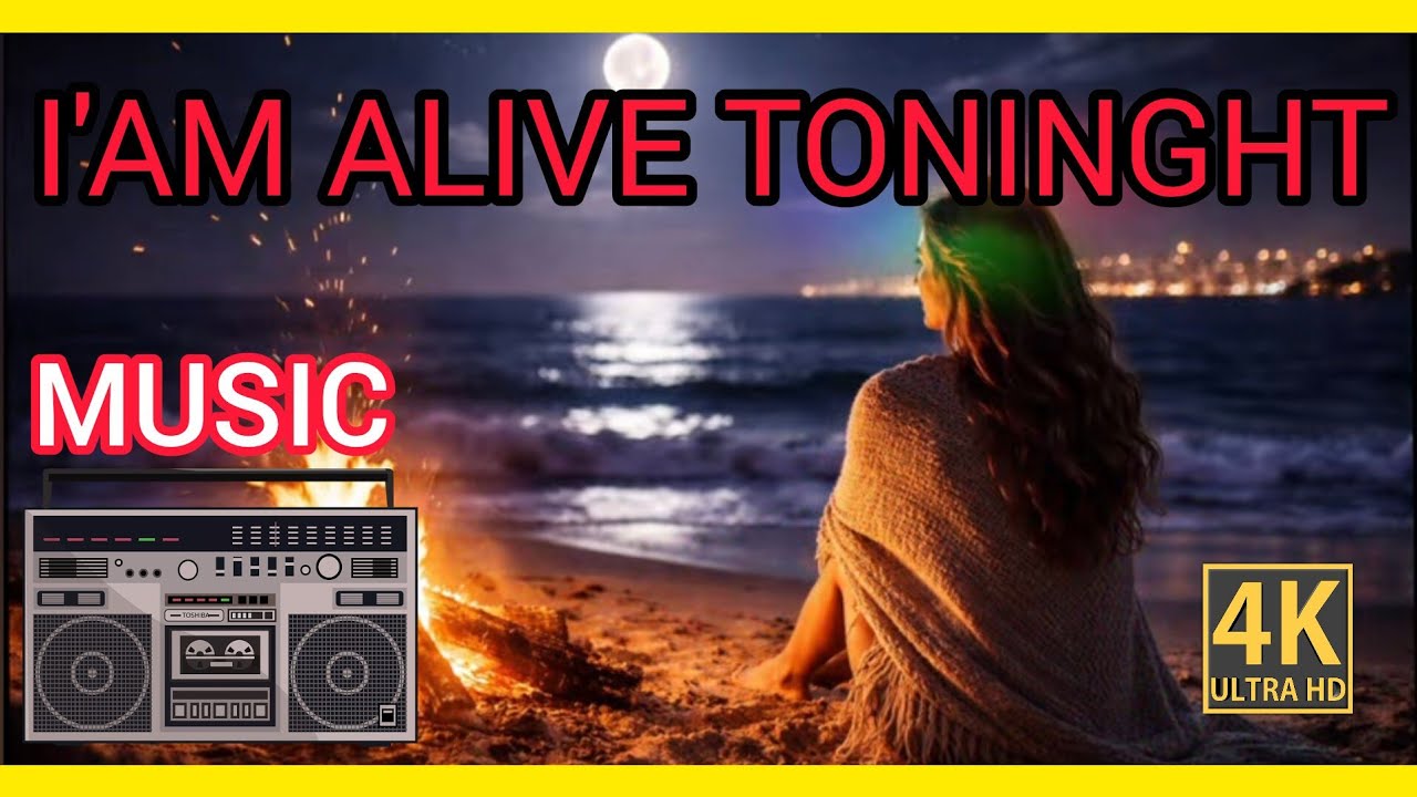 I’m Alive Tonight 🌙🔥 | Emotional 80s Synth Pop | Night Beach Cinematic Music