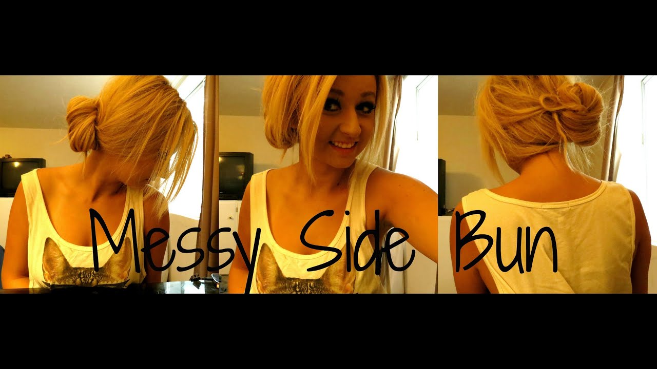 Easy Summer Hair Tutorial ♡ Messy Side Bun