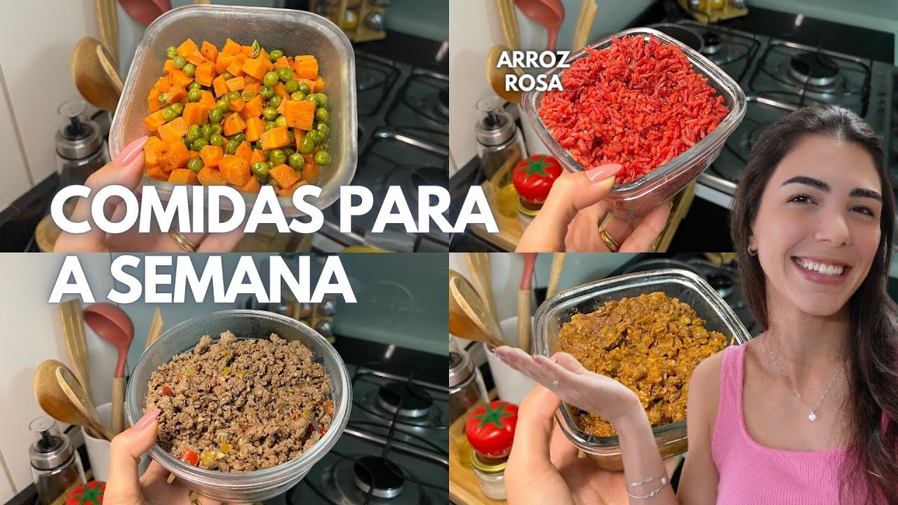 PREPARANDO COMIDAS PARA A SEMANA TODA EM 2 HORAS | como ter comida saudável todos os dias