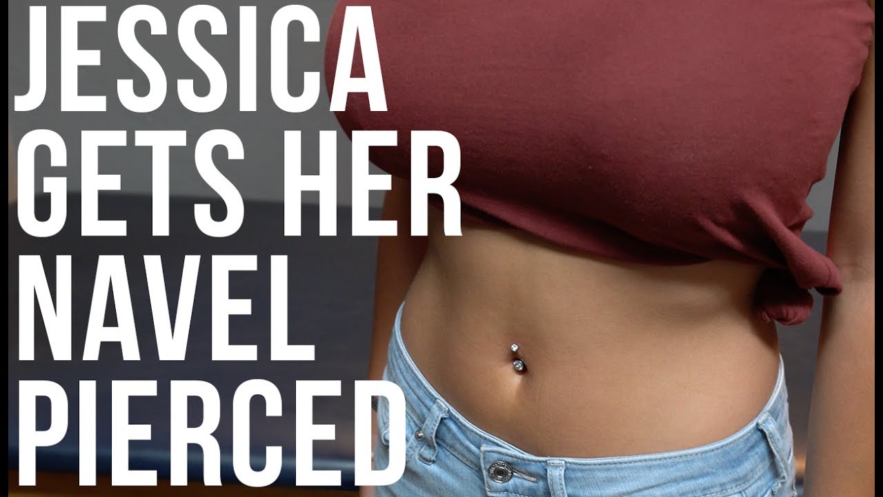 Jessica Gets Her Navel / Belly Button Pierced | UrbanBodyJewelry.com