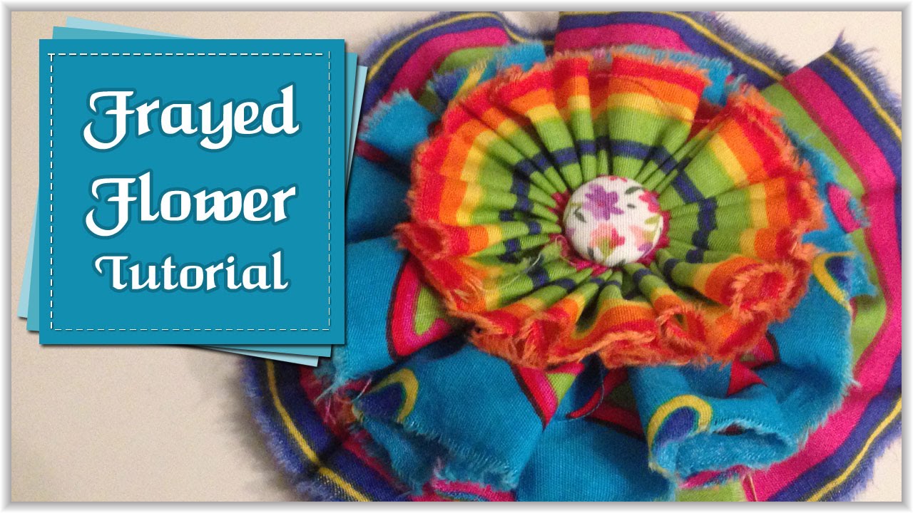 How to Sew a Frayed Flower :: Tutorial by Babs Rudlin