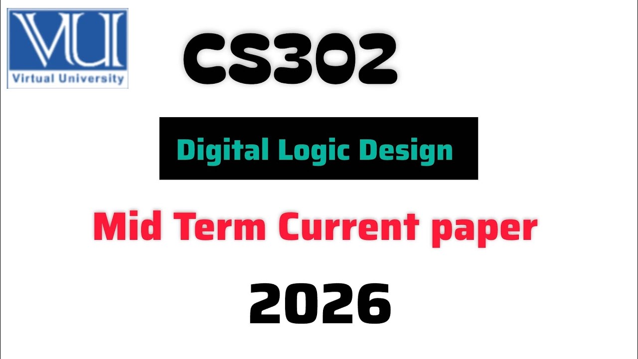 CS302 Mid term current paper 2026  | CS302 current paper #vu #CS302 #midterm #2026