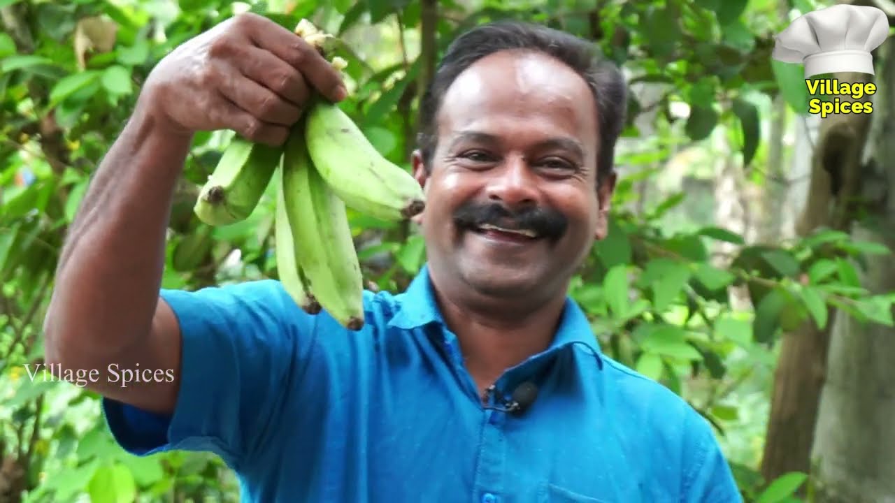 തനി നാടൻ പച്ചയ്ക്ക മെഴുക്കുപുരട്ടി ഉണ്ടാക്കുന്ന വിധം 😋 | Nentra Kaya Mezhukkupuratti |Village Spices