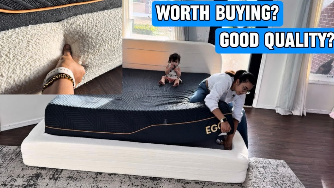 Queen Bed Frame with Headboard, Upholstered Cloud Bed Frame