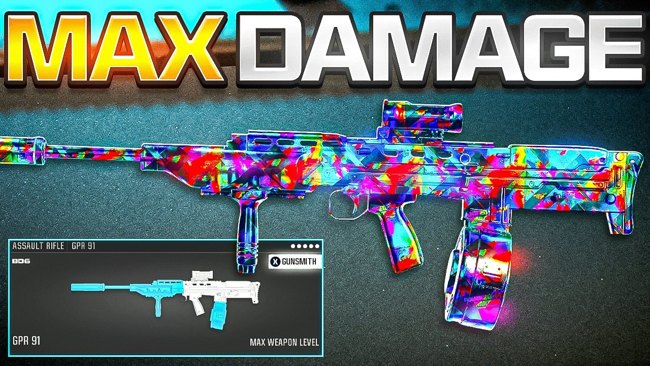 the MAX DAMAGE GPR 91 LOADOUT in WARZONE!🔥 (Best GPR 91 Class Setup)