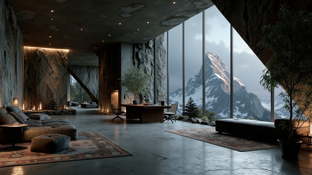 Focus Music for Deep Work | Winter Mountain Views | Повысьте свою концентрацию