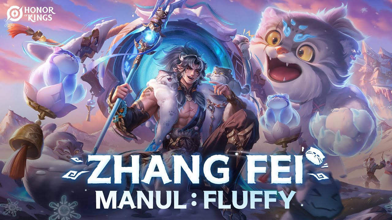 Manul: Fluffy Zhang Fei | Skin Showcase | Honor of Kings