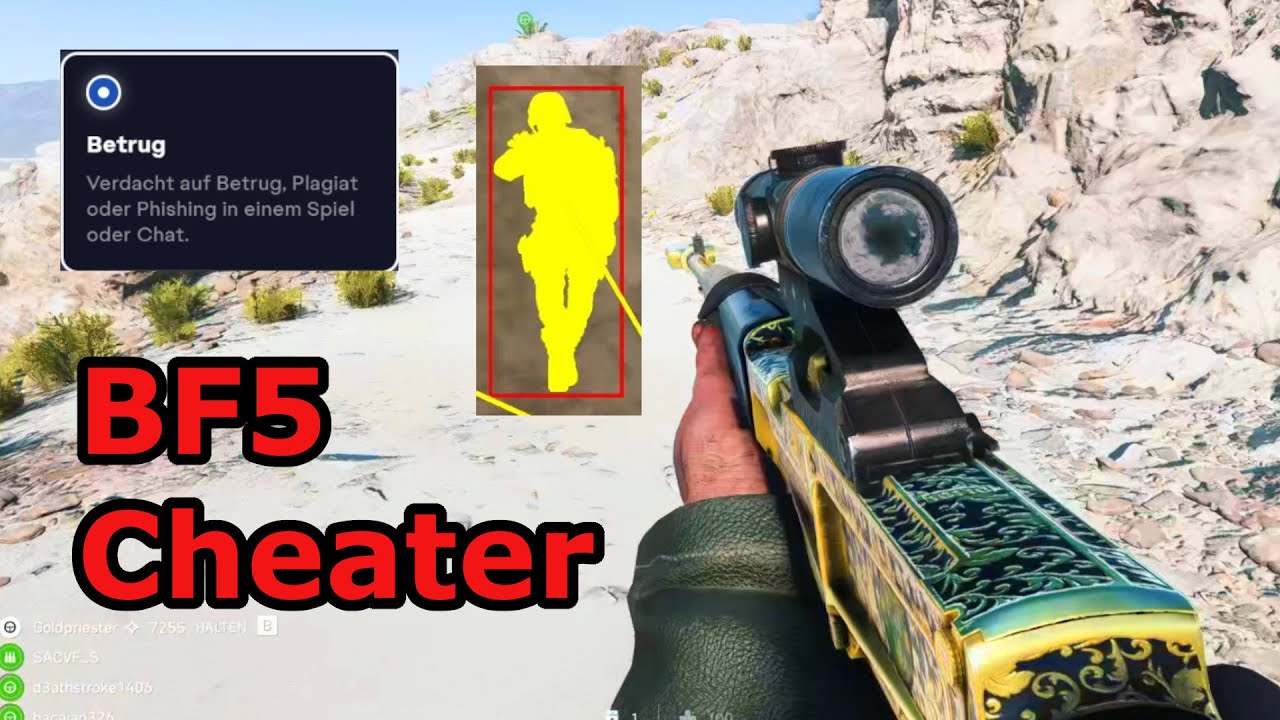 ab welcher runde taucht der erste Cheater in Battlefield 5 auf?
