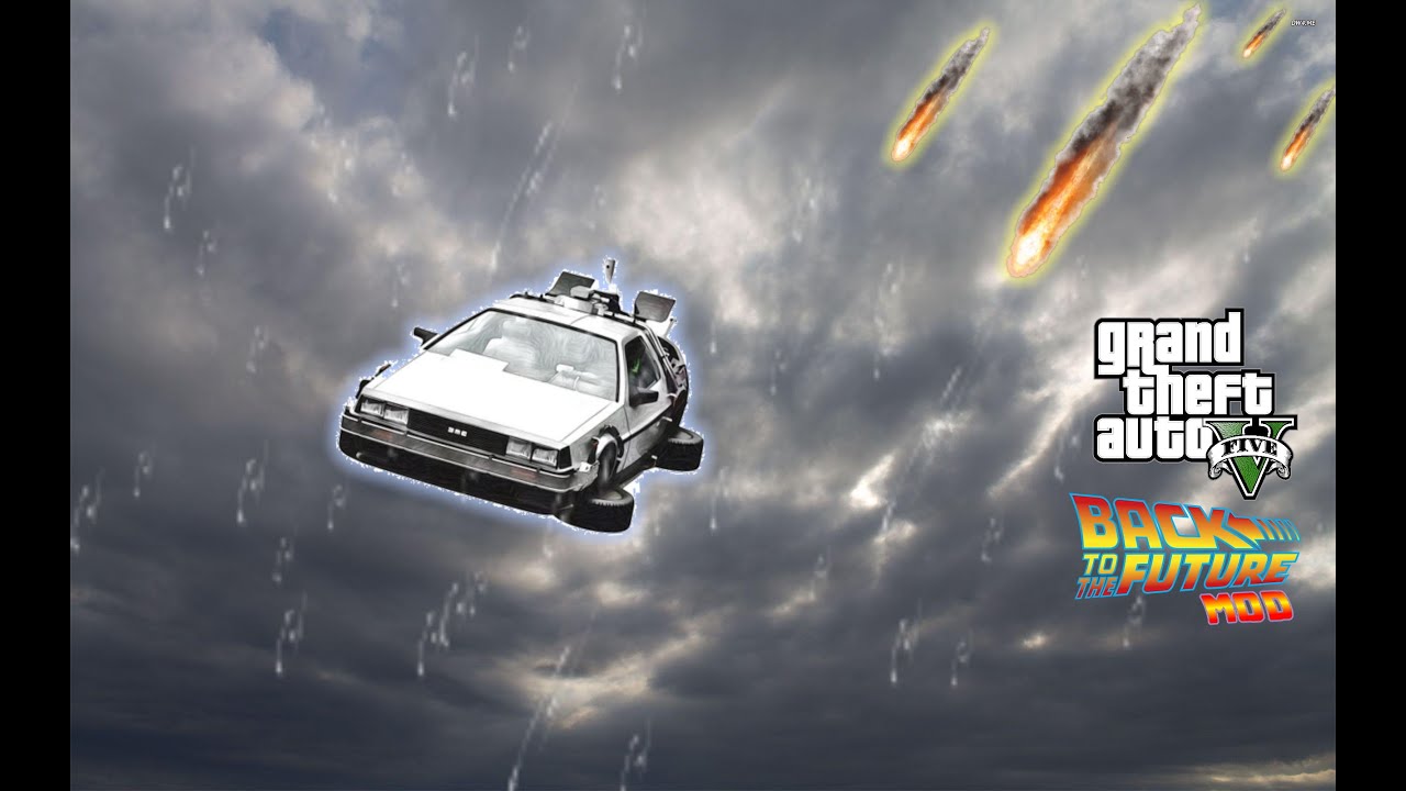 Even more Back To The Future V gameplay, Grand Theft Auto V, + Meteor Mod