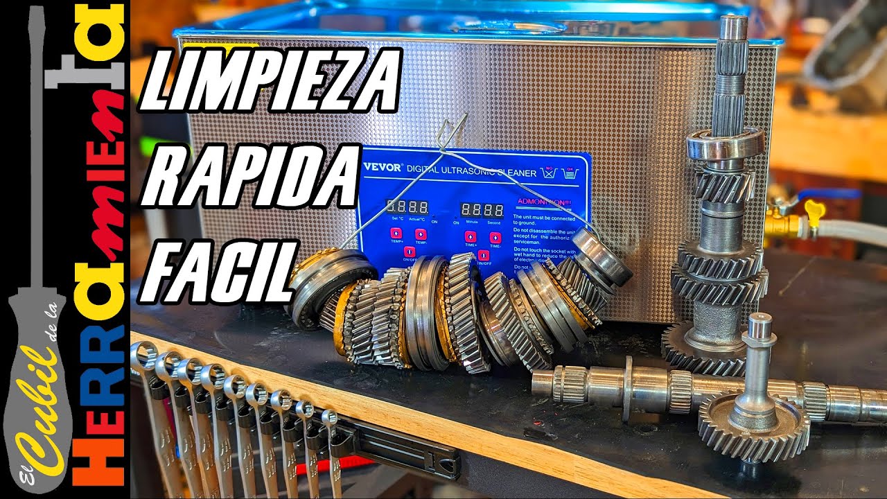 LIMPIADORA ULTRASONIDOS VEVOR IDEAL PARA TALLERES MECANICOS