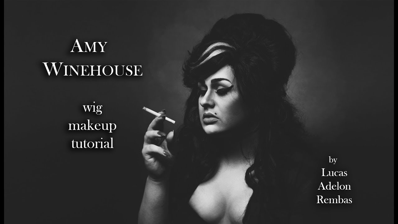 AMY WINEHOUSE inspired makeup and wig tutorial by Lucas Adelon Rembas Drag Queen