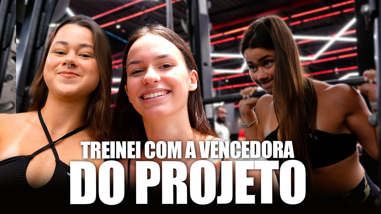 TREINEI COM A MULHER VENCEDORA DO PROJETO!