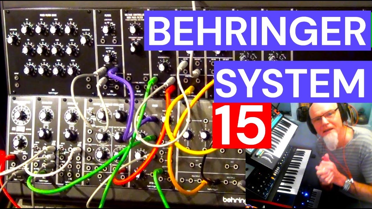 Modular Behringer System 15 Eurorack Go unboxing and first patch and simple demo