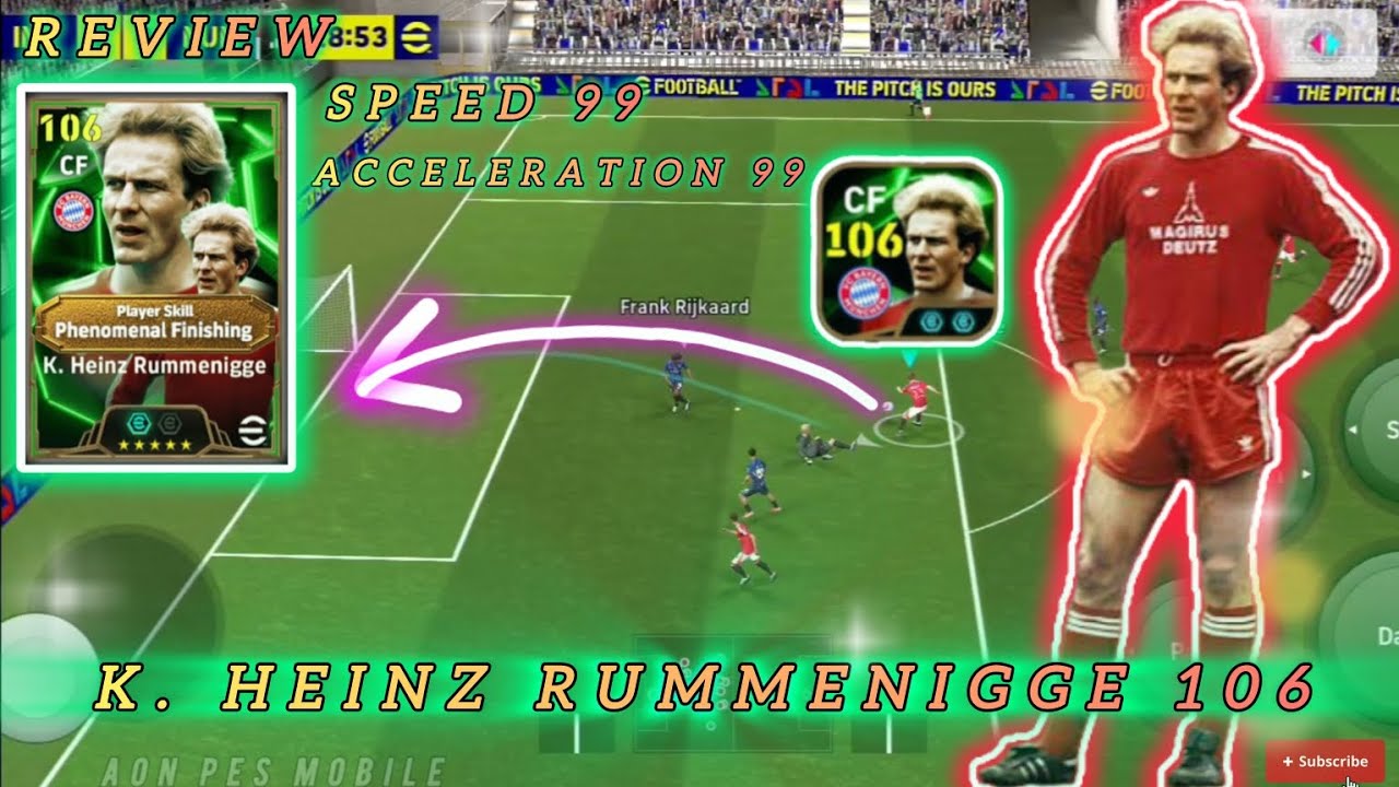 Review K. Heinz Rummenigge 106 player skill Phenomenal finishing #efootball