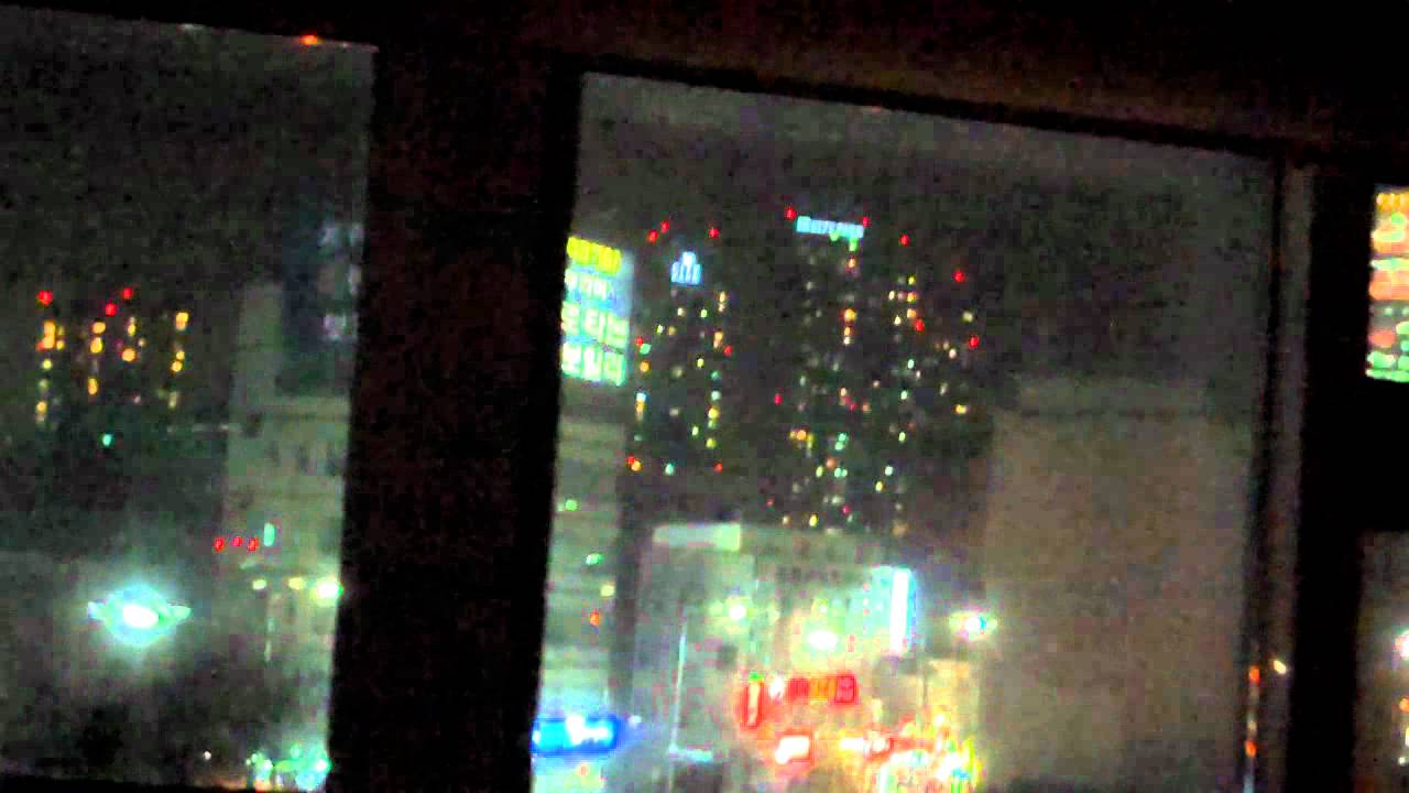 City skyline view from our Seoul condo.