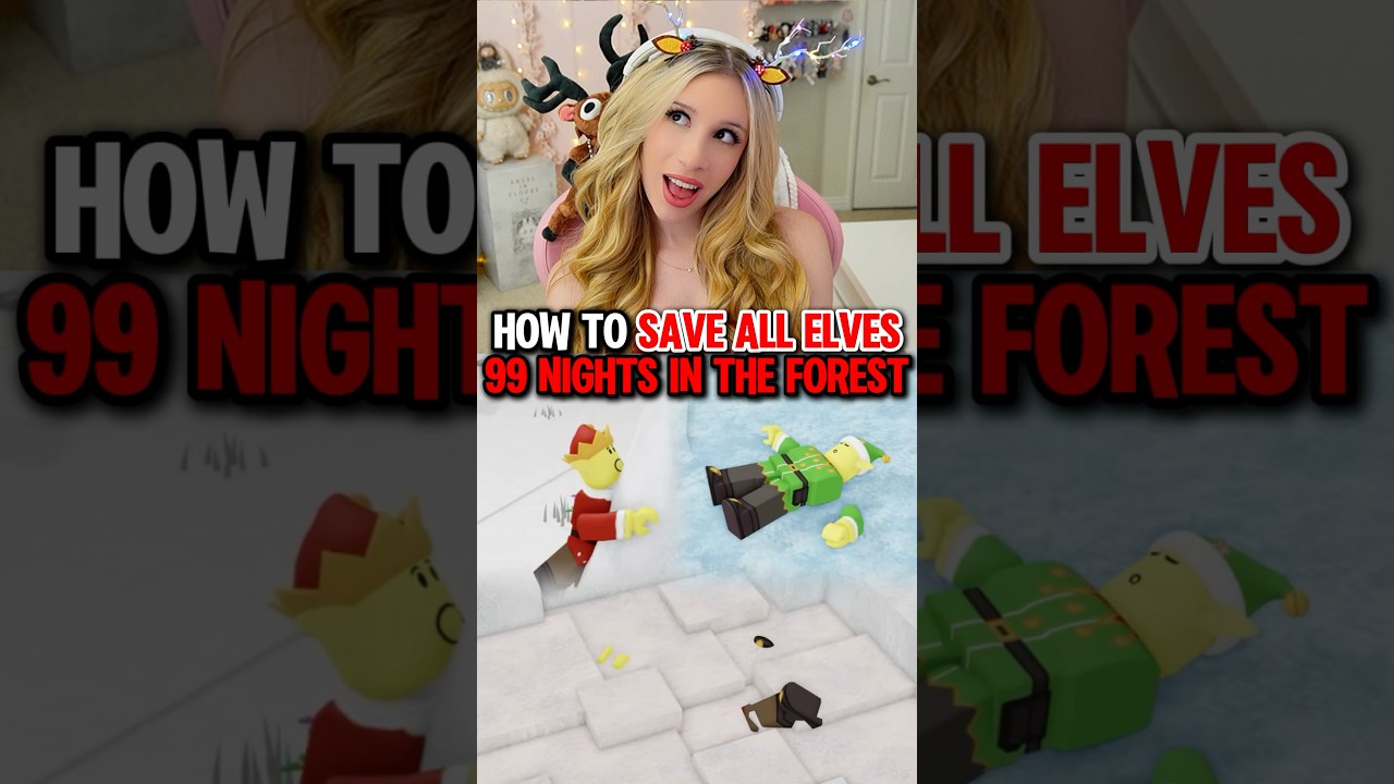 How To “SAVE” ALL ELVES in 99 NIGHTS IN THE FOREST on ROBLOX! 🧝❄️🧊🛷