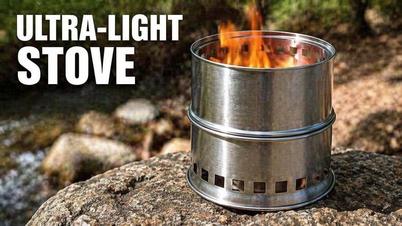 Portable Stainless Steel Wood Burning Camping Cooking Stove Review