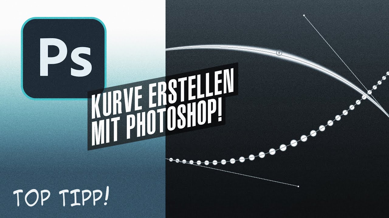 Photoshop - Kurve erstellen mit Pfad und Pinsel! [TopTipp!]