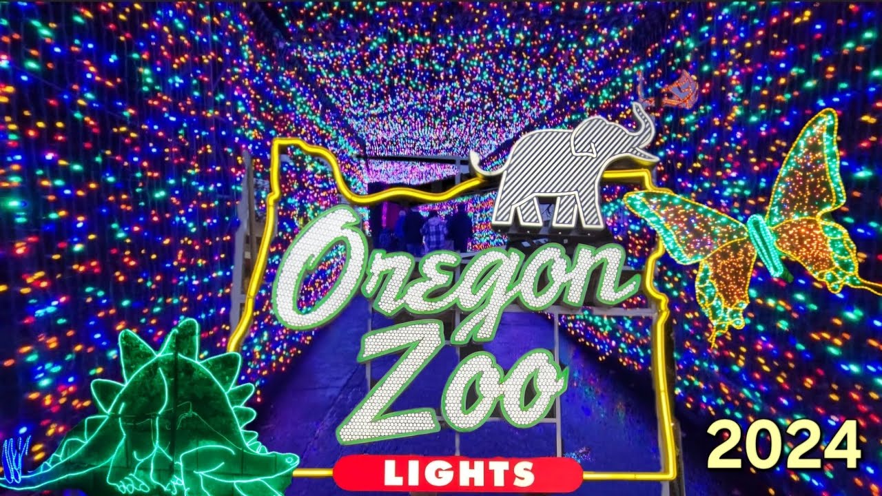 [4K] Oregon Zoo Lights 2024 Full Walk-through @oregonzoo