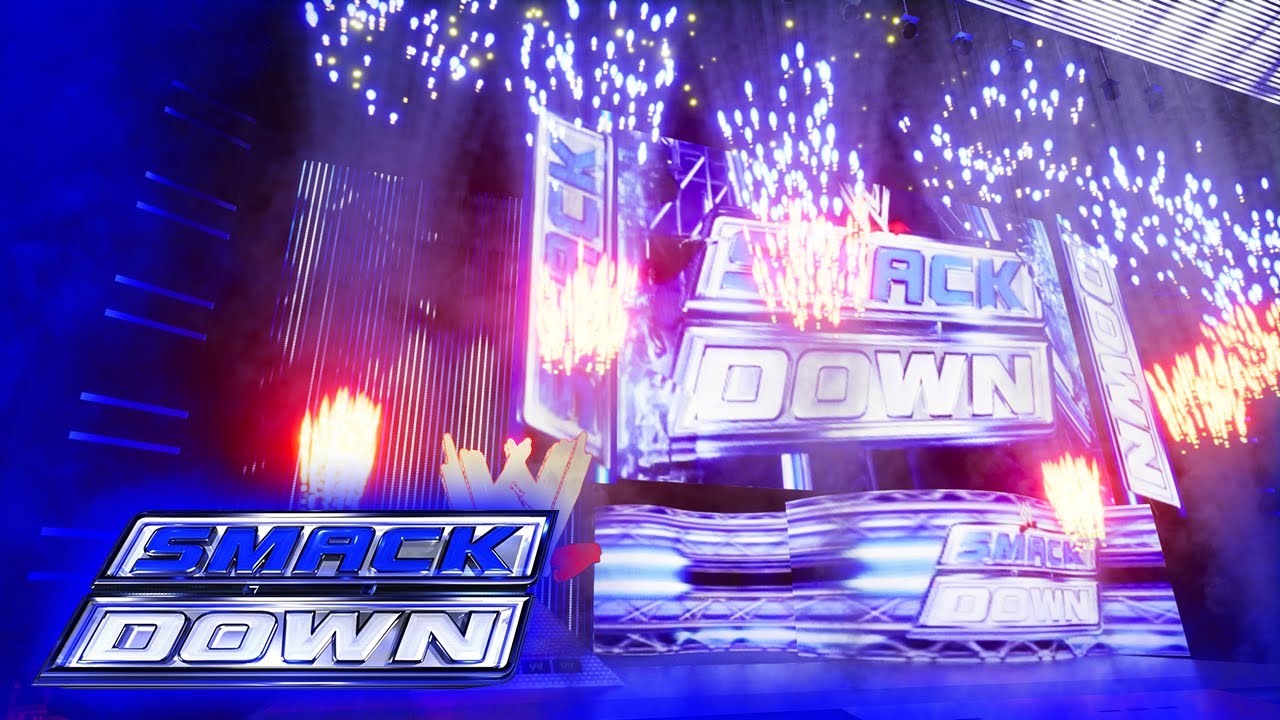 WWE SmackDown Intro + Pyros 2012 Stage Animation
