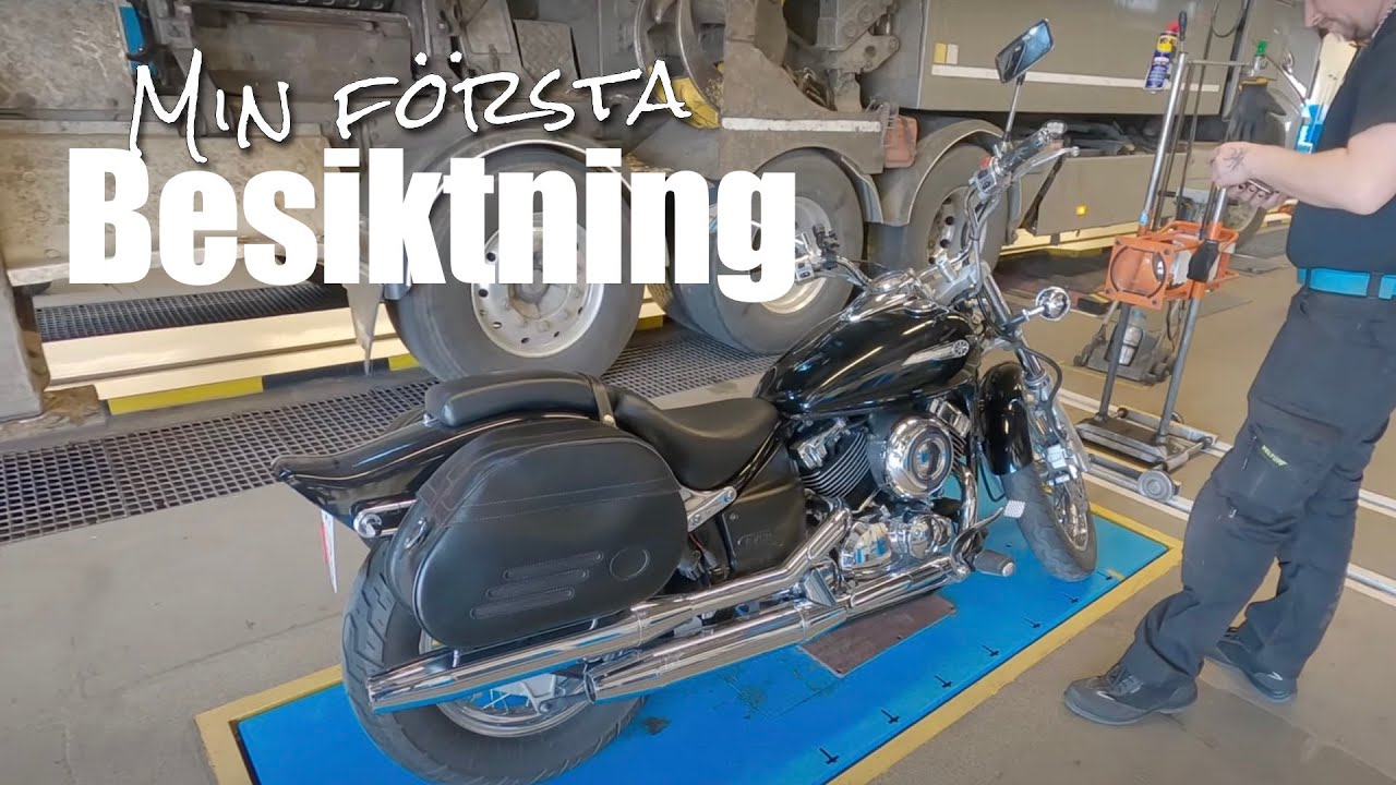 Min första motorcykel besiktning!