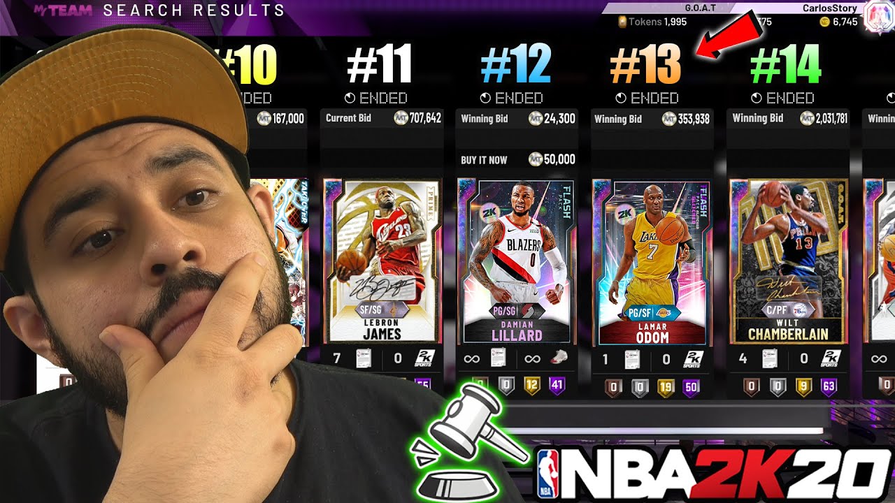 I USED THE FIRST 13 GALAXY OPALS IN THE AUCTION HOUSE AND THIS OPAL IS TOO GOOD IN NBA 2K20 MYTEAM