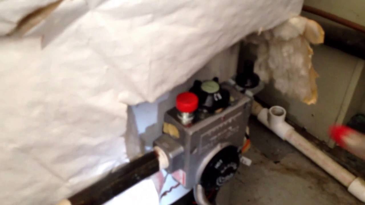 Water Heater Gas valve leak