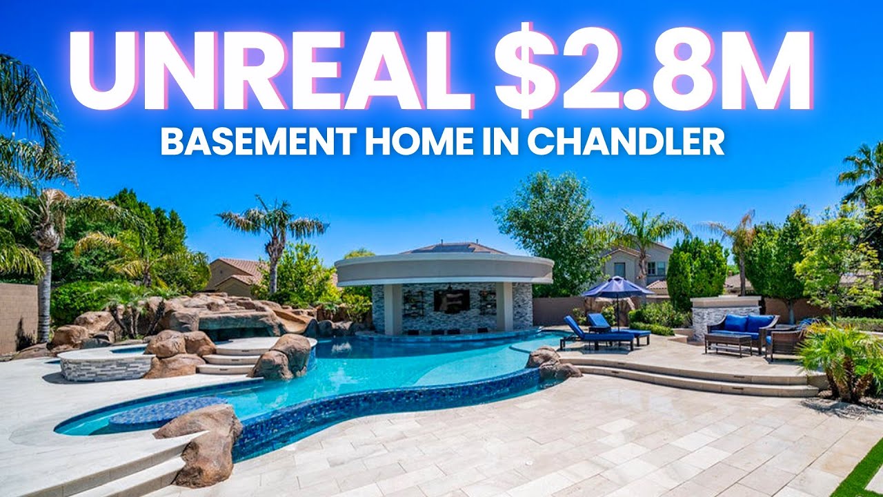$2.8M Home in Chandler, AZ with Unreal Basement and Backyard