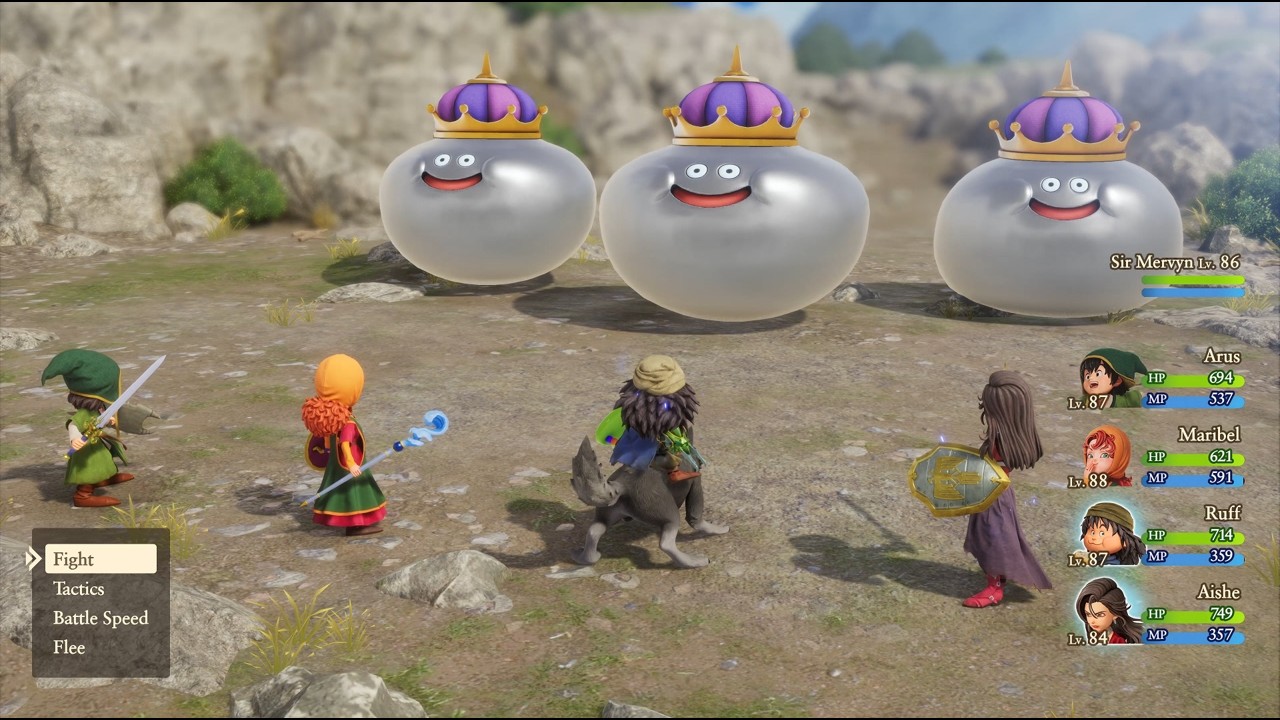 Dragon Quest VII Reimagined Metal King Slime Late Game EXP Grind Level Up Fast