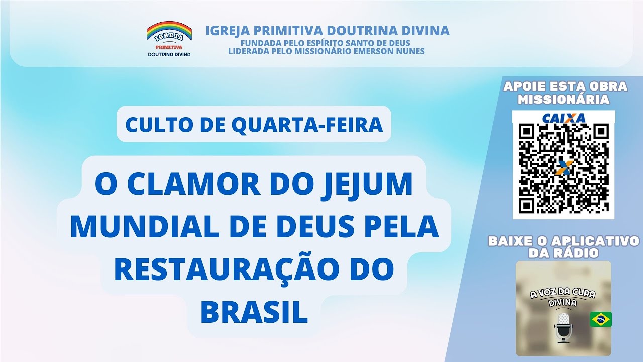 Culto de Quarta-feira  - Sede Internacional - 336 horas de 04 02 2026