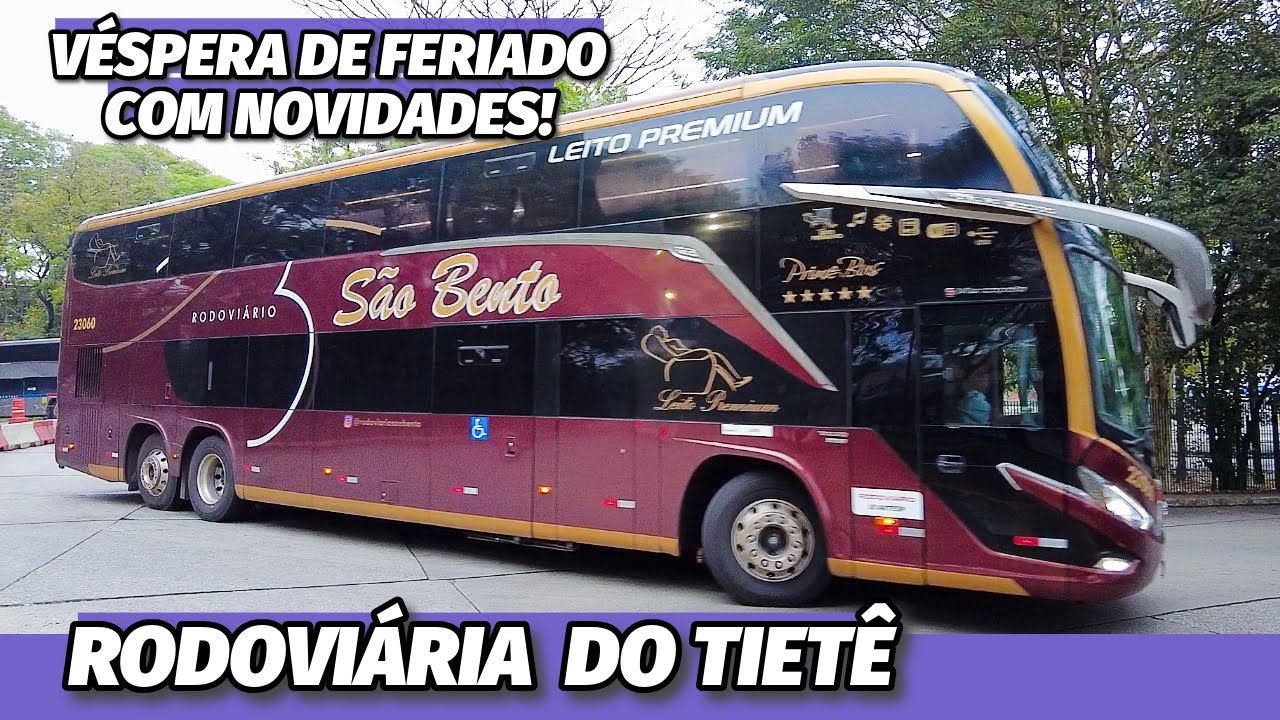 MOVIMENTO INTENSO na RODOVIÁRIA TIETÊ na VÉSPERA do FERIADO DE APARECIDA - NOVAS EMPRESAS E FROTAS!