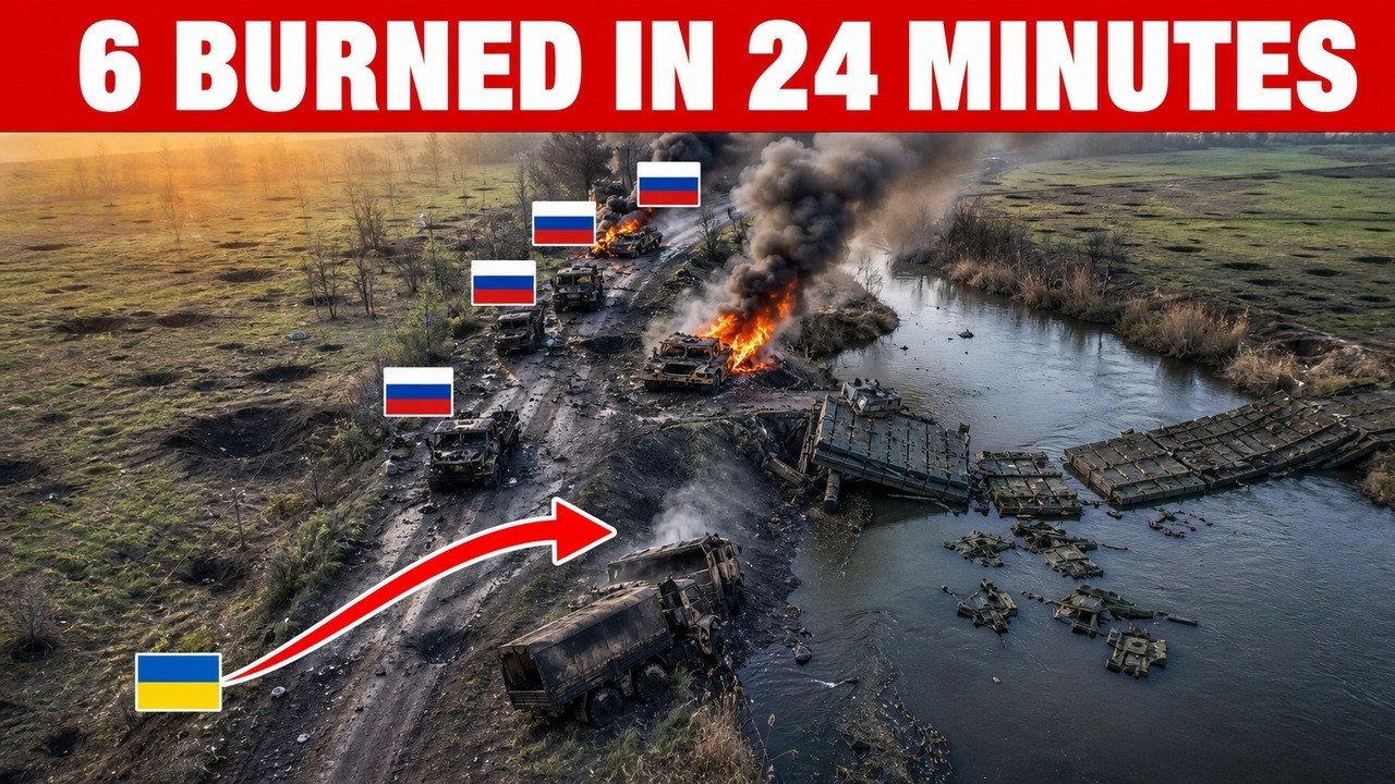 Russia Bridged Zherebets Under Smoke &mdash; 6 Burned in 24 Minutes