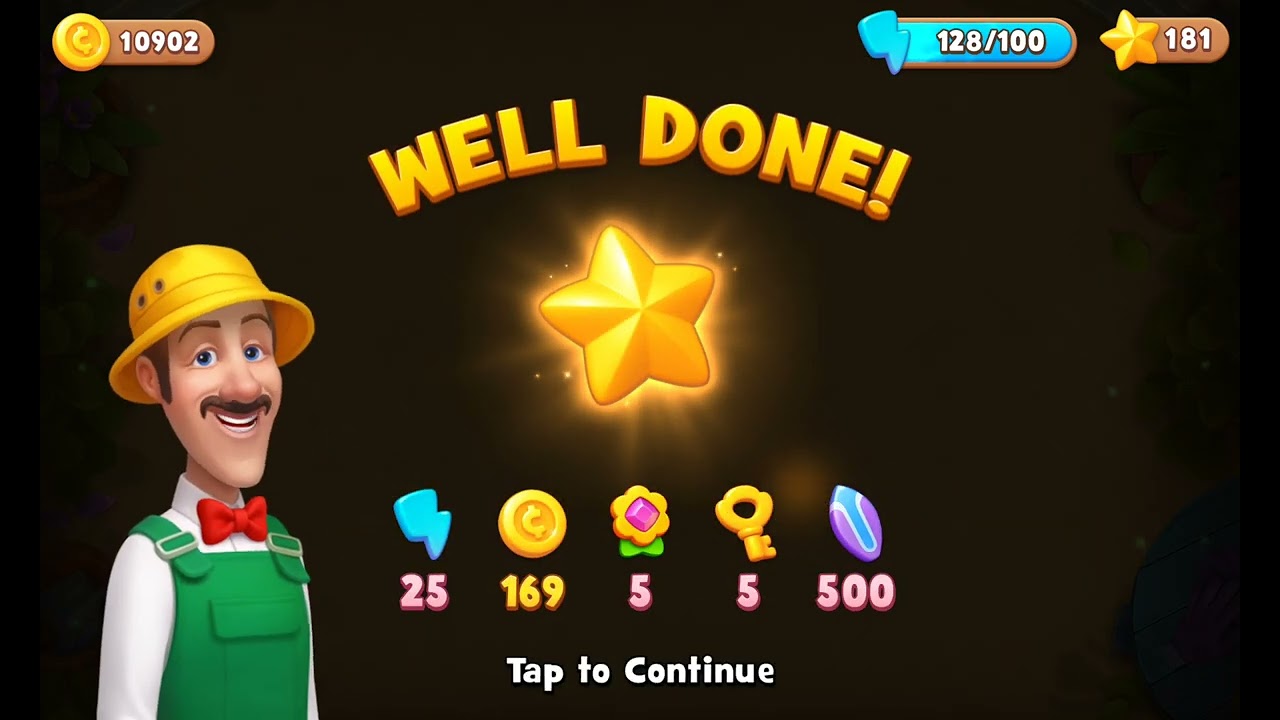 ⭐Gardenscapes ⭐ 😍 With super rainbow 🌈✨ bomb 💣💣🔥😺