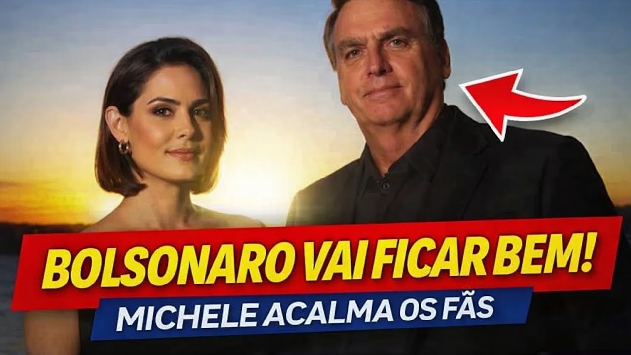 🚨 Bolsonaro vai ficar bem Michele acalma o povo brasileiro. 