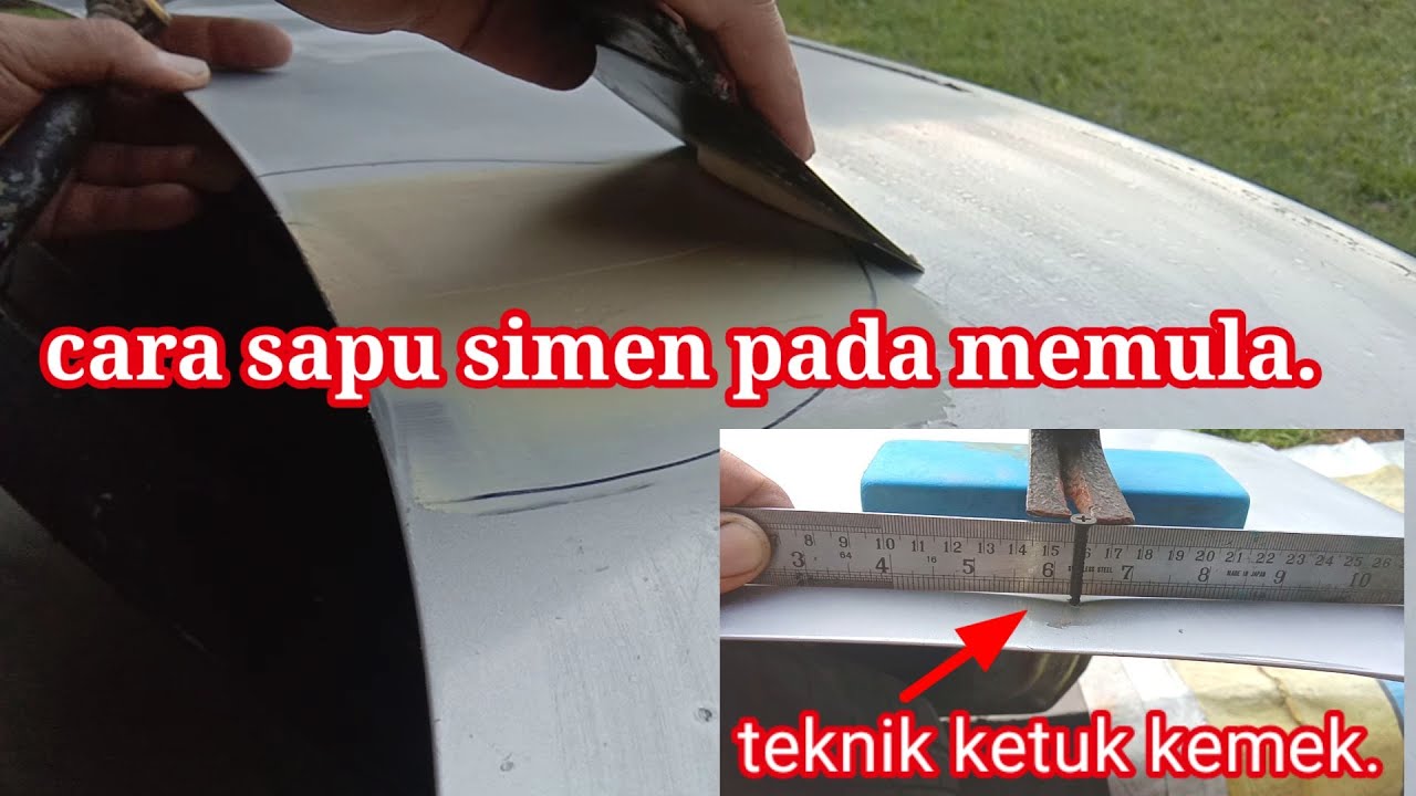 cara simen body kereta.dan teknik sapu simen yang betul.